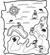 Pirate Treasure Map Coloring Pages  Coloring Home sketch template