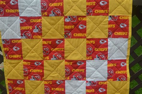 Kansas City Chiefs Baby Quilt. For sale at: https://www.etsy.com/shop ...