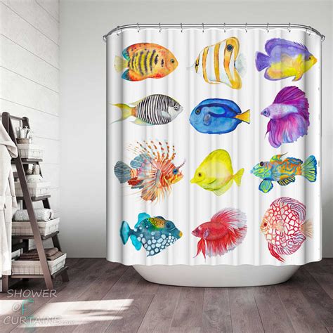 Fish Shower Curtains Collection | Shower of Curtains