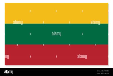 Flag of Lithuania. Lithuanian national symbol in official colors ...