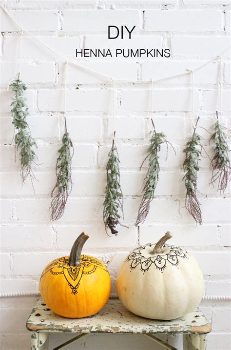 Henna Pumpkins DIY - A Boho Halloween Free Henna Template Download