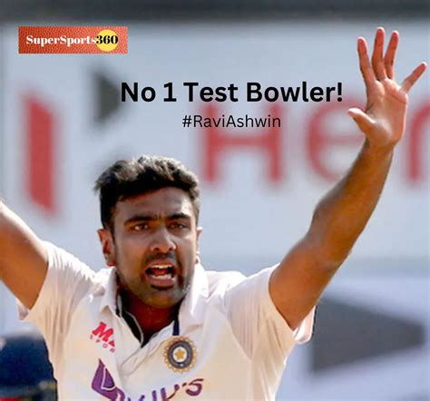 Ravichandran Ashwin is the new No 1 Test Bowler