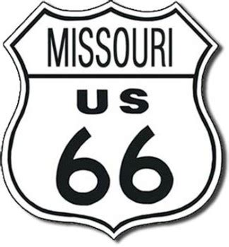 Route 66 Missouri Tin Sign