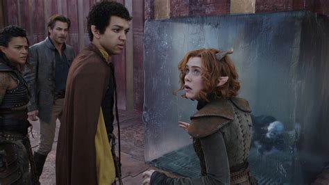 Dungeons & Dragons: Honor Among Thieves actors Justice Smith and Sophia Lillis reveal Chris Pine ...