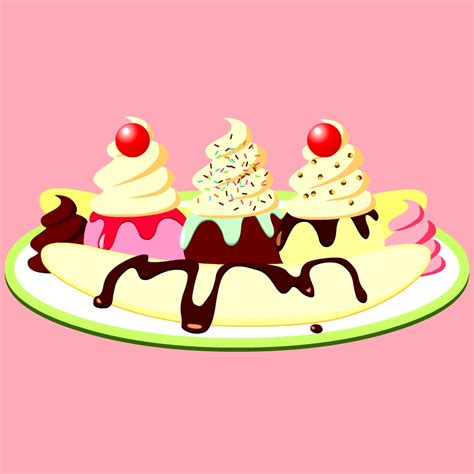 Banana Split Vector at GetDrawings | Free download