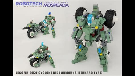 LEGO Robotech/Mospeada VR-052F Cyclone Ride Armor (S. Bernard Type) - YouTube