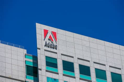 Adobe Inc Headquarters Building Editorial Photography - Image of facade ...