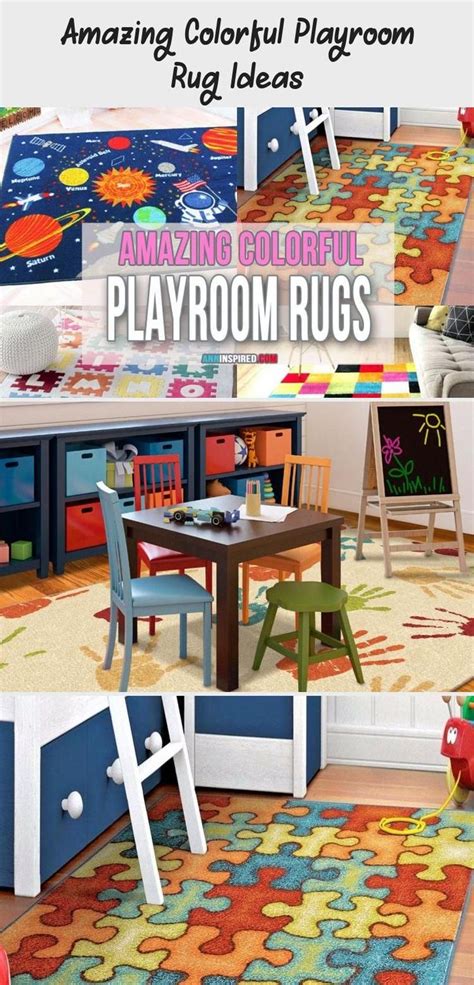 Kids playroom rugs! Amazing Colorful Playroom Rug Ideas - Options are affordable and versatile ...