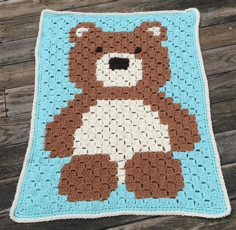 Crocheted teddy bear blanket baby blanket child blanket | Etsy ...