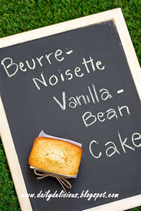 dailydelicious: Beurre Noisette and Vanilla Bean cake