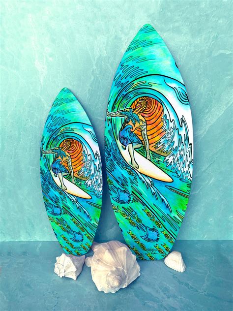 Sunset Surfer Surfboard Wall Art – Stephanie Kiker Designs