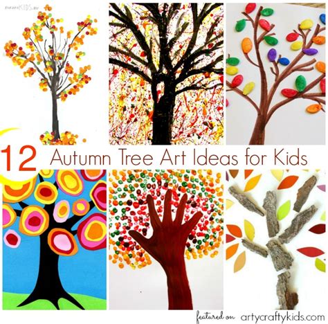 12 Autumn Tree Art Ideas for Kids - Arty Crafty Kids