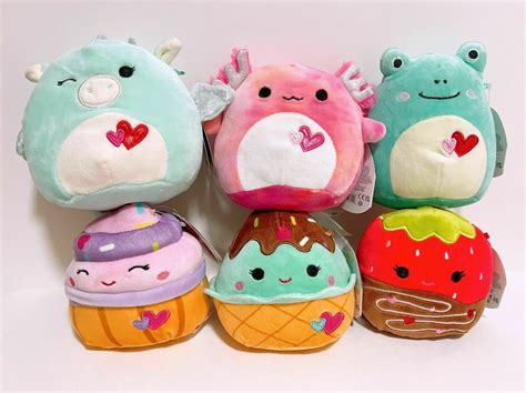 Squishmallows 5-Inch Plush - Valentine's Day Squad Stuffed Animal Toys (Chocolate Dipped ...