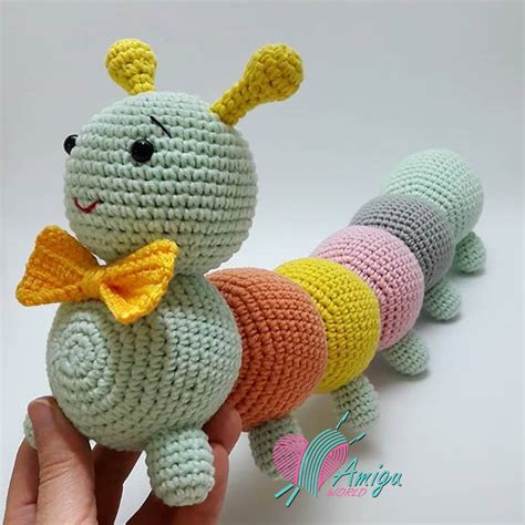 Worm amigurumi crochet pattern