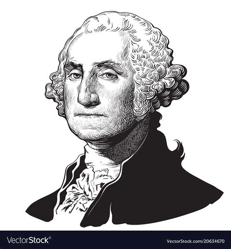 George washington Royalty Free Vector Image - VectorStock