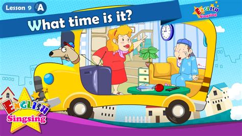 Lesson 9_(A)What time is it? - Time - Cartoon Story - English Education ...