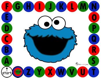 Cookie Monster Alphabet Game by Totschooling | Teachers Pay Teachers