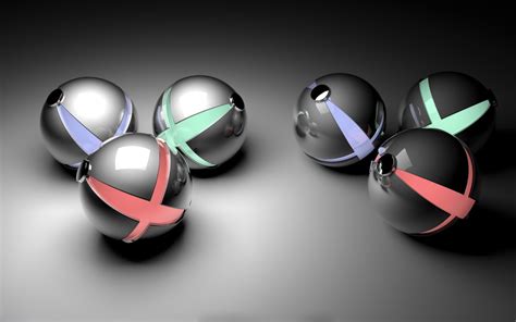 Metallic Spheres - Mystery Wallpaper