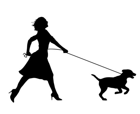 Free Images : walk, silhouette, running, pet, girl, sports vector run training, friend, active ...