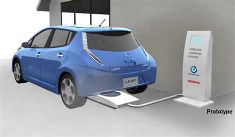 Nissan Leaf Goes Wireless: Charging Mat Under Development