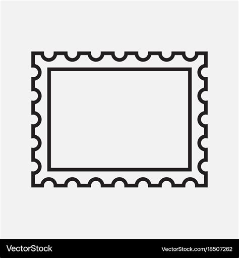 Postage stamp icon Royalty Free Vector Image - VectorStock