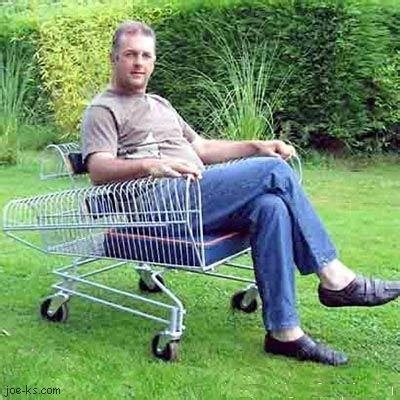 Shopping cart chair! | Shoping cart, Recycle design, Shopping cart