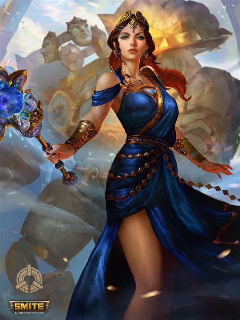 ArtStation - Hera - Mastery Skin - SMITE, jaggu dada | Greek goddess ...