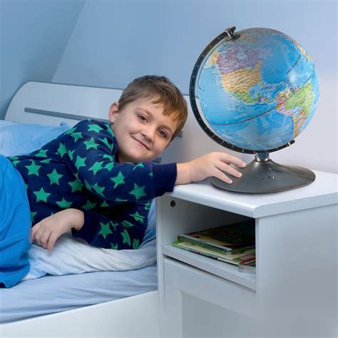 Interactive Globe for Kids, 2 in 1, Day View World Globe and Night View ...