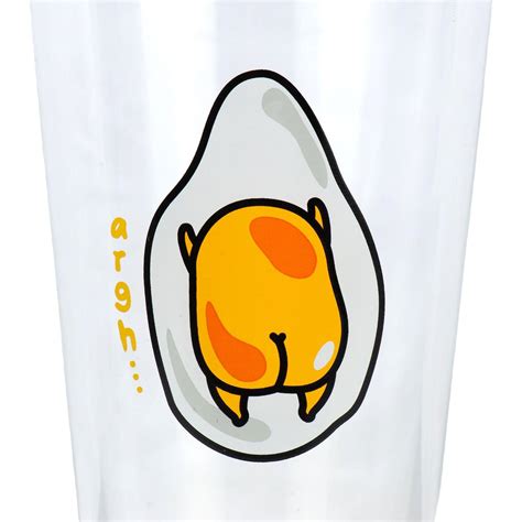 Free Shipping | Gudetama the Lazy Egg 16oz Pint Glass - Egg Butt ARGH ...