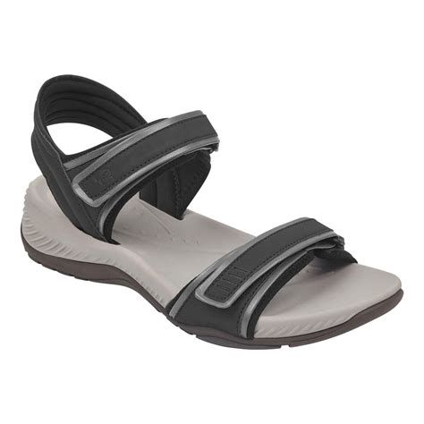 Easy Spirit Nami Flat Sandals in Black - Lyst