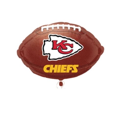 18" NFL- Kansas City Chiefs Team - Football Foil Balloon | Balloon Warehouse™