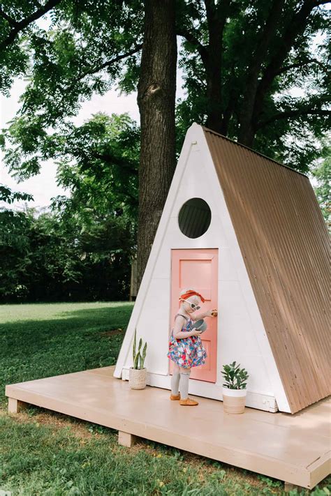 A-Frame Playhouse DIY - A Beautiful Mess