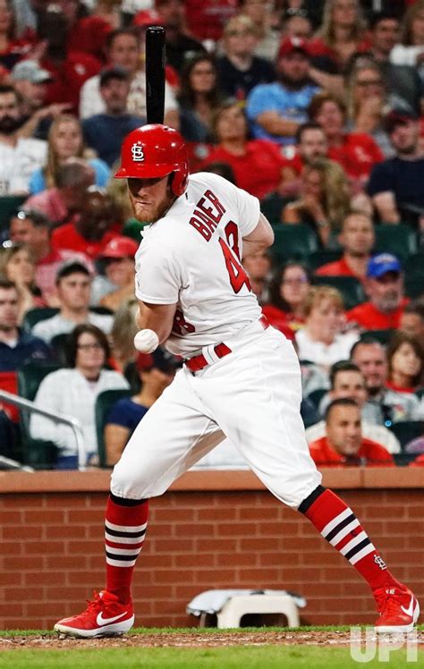 Photo: St. Louis Cardinals Harrison Bader is hit by pitch - SLP2019091316 - UPI.com