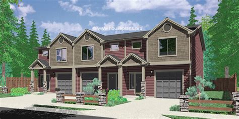 Home Building Architectural TriPlex Floor Plans & Designs | Bruinier ...