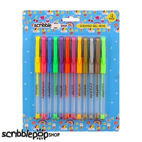 Scribble Pop Scented Gel Pens (12 Pack) | Home Bargains