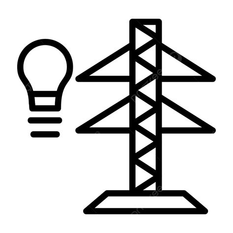 Electricity Line Icon Vector, Electricity Icon, Battery, Bolt PNG and Vector with Transparent ...