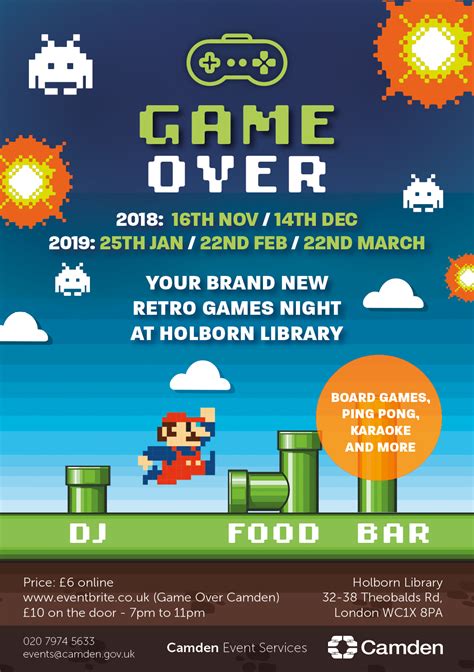 Game Over – Retro Games Night – Events for LONDON