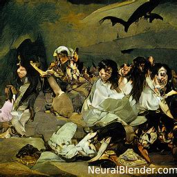 Witches' Sabbath by Francisco Goya : r/NeuralBlender