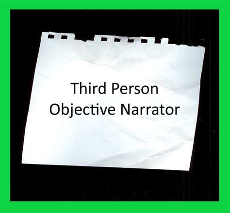 Scriptdoktor : Teil 2: Third Person Objective Narrator