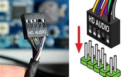 How to connect front panel audio to the motherboard - YouTube