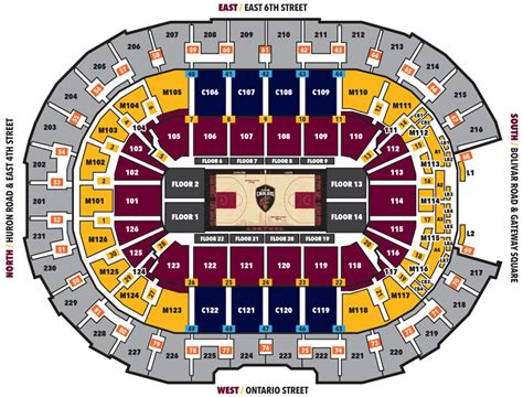 Seating Chart For Rocket Mortgage Arena - Arena Seating Chart