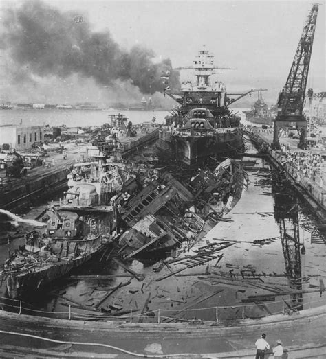 USS Downes, USS Cassin and USS Pennsylvania (BB-38) after Pearl Harbor attack | World War Photos