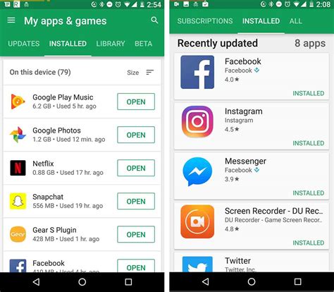 The 'My apps & games' section of the Play Store has been revamped