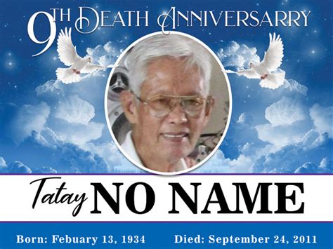 Death Anniversary tarpaulins - Janemarkcine's Graphic Designs | Facebook