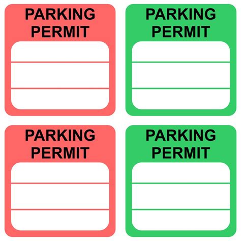 Parking Permit Template - 10 Free PDF Printables | Printablee