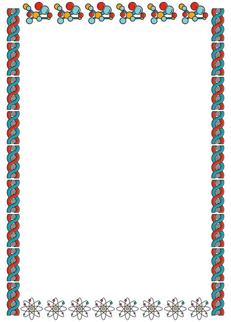 Printable Science Project Borders | Printable border, Cross stitch ...