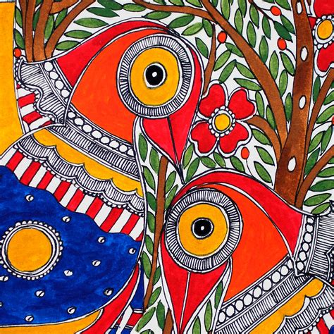 Madhubani painting - Early Morning | NOVICA