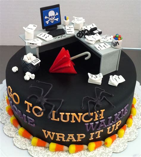 Halloween/Office birthday cake | Birthday cake for mom, Cake, Cake for ...