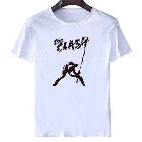 The Clash t shirt Band T shirt London Calling music t Shirts classic hip hop short sleeve top ...