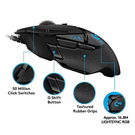 Mysz Logitech G502 Hero GAMING Mouse 16000 DPI - 8169507317 - oficjalne ...